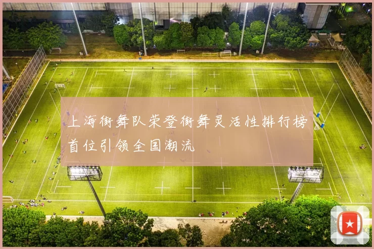 上海街舞队荣登街舞灵活性排行榜首位引领全国潮流
