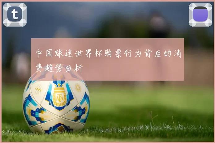 中国球迷世界杯购票行为背后的消费趋势分析