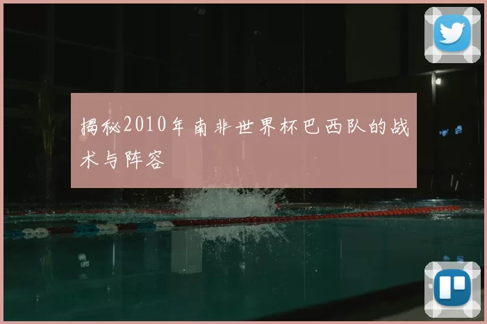 揭秘2010年南非世界杯巴西队的战术与阵容
